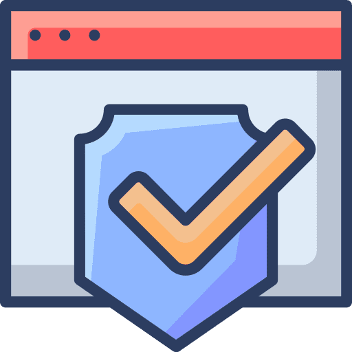 Confirm verification browser approval icon