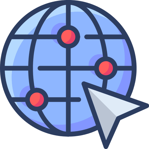 Globe earth globe earth click map location icon