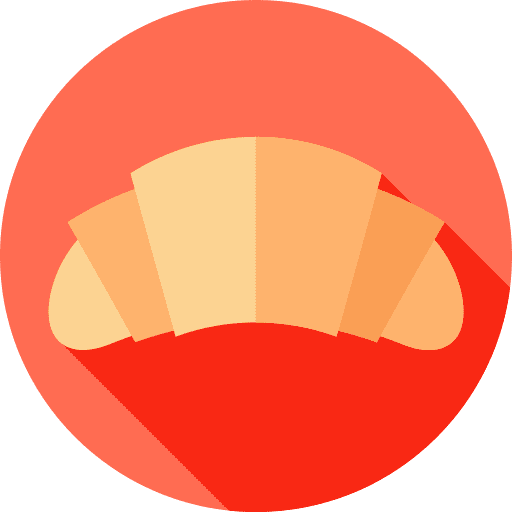 Croissant bakery baked bread icon