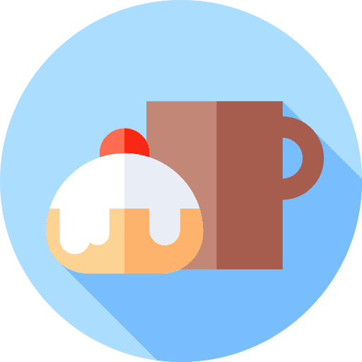 Muffin cookie coffee mug dessert icon