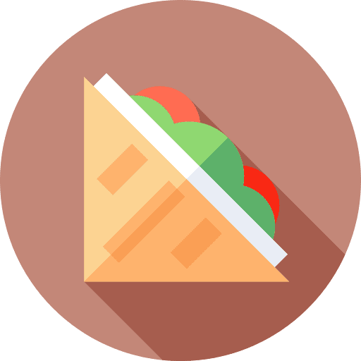 Sandwich lunch bread meal icon