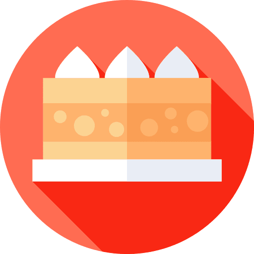 Cake fast food bakery dessert icon