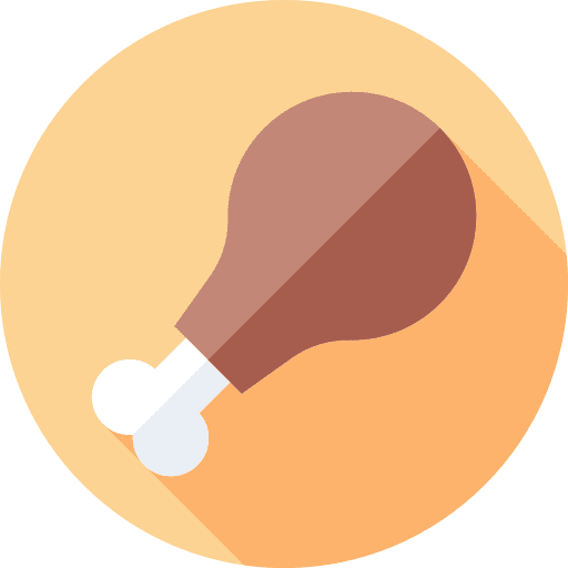 Chicken leg chicken leg nutrition meat icon