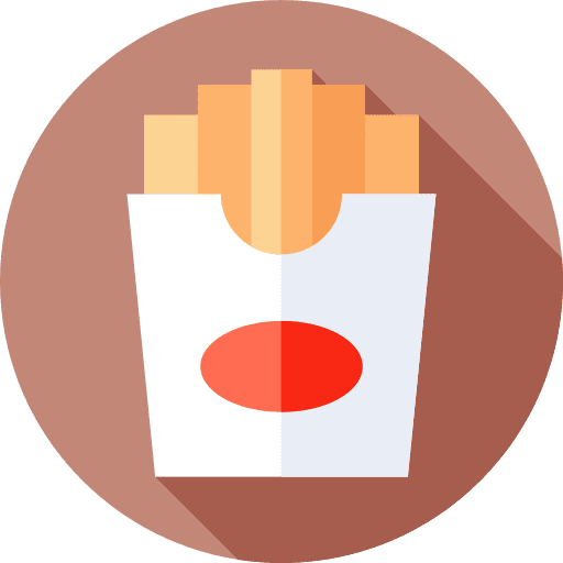 French fries food and restaurant junk food fast food icon