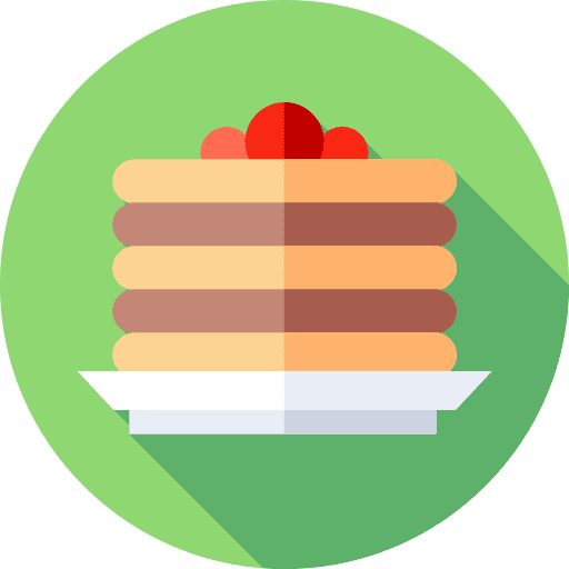 Pancake dessert bakery pancakes icon