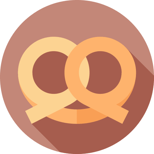 Pretzel powdered sugar pretzel nutrition icon