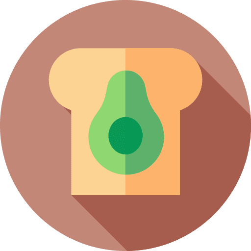 Avocado healthy avocado sandwich icon