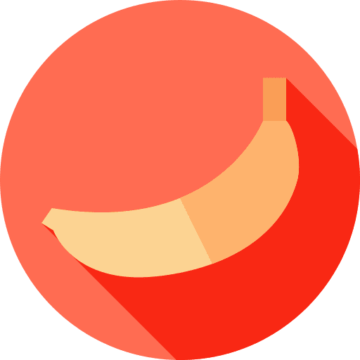 Banana food and restaurant healthy organic icon