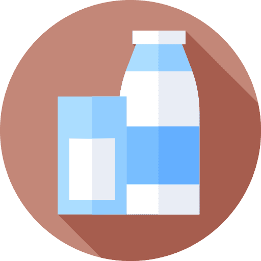 Milk food and restaurant milk dairy icon