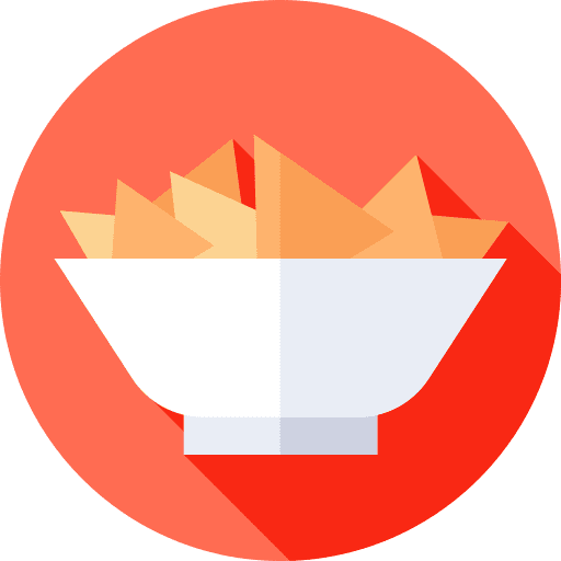 Nachos mexican food guacamole traditional icon