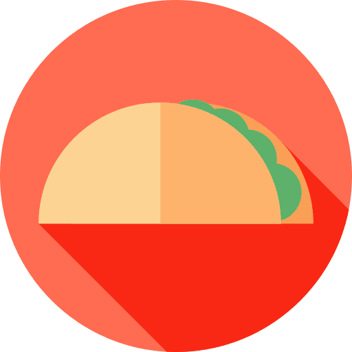 Taco sandwich tomato traditional icon