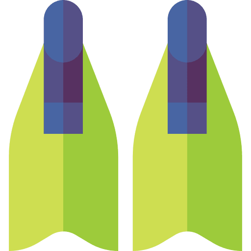Fins sport equipment fins flippers icon Fins sport equipment fins flippers icon