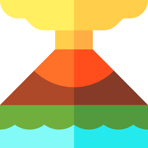 Volcano lava nature eruption icon Volcano lava nature eruption icon