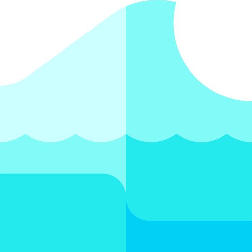 Wave summer beach ocean icon Wave summer beach ocean icon
