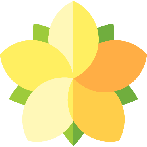 Plumeria petals tropical garden icon Plumeria petals tropical garden icon