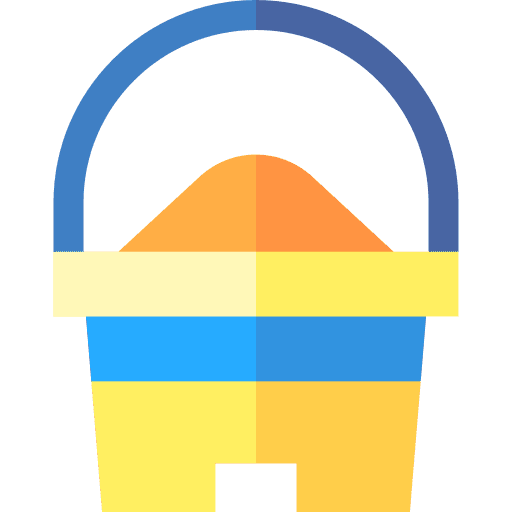 Sand bucket children holidays summer icon Sand bucket children holidays summer icon