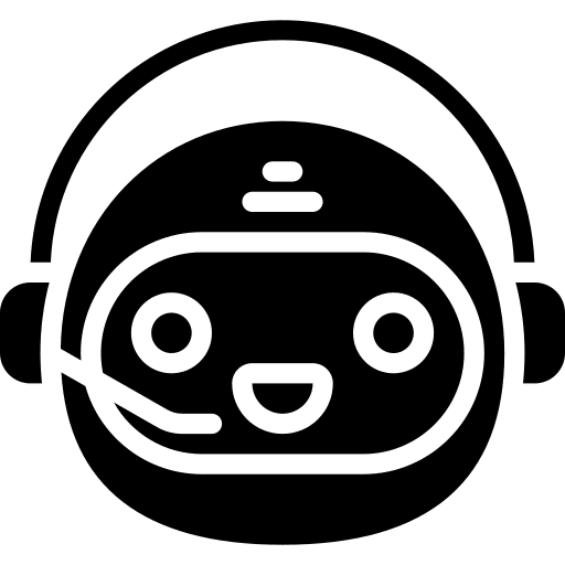 Bot chatting assistant happy icon
