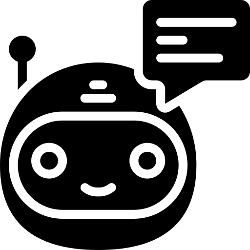 Bot robot communication smile icon