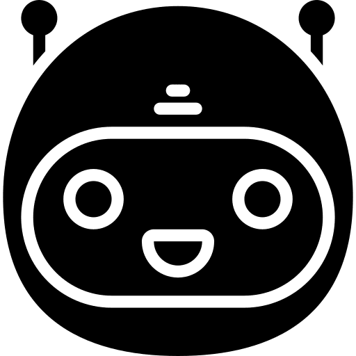 Bot technology smile assistant icon