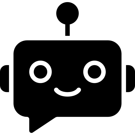 Bot virtual bot communications icon