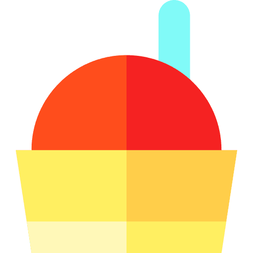 Shaved ice dessert traditional spoon icon Shaved ice dessert traditional spoon icon