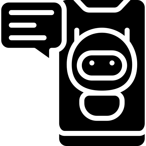 Mobile chat mobile communications icon