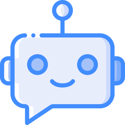 Bot assistant bubble communications icon