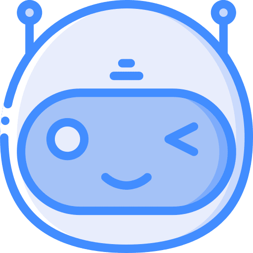 Bot bot communications wink icon