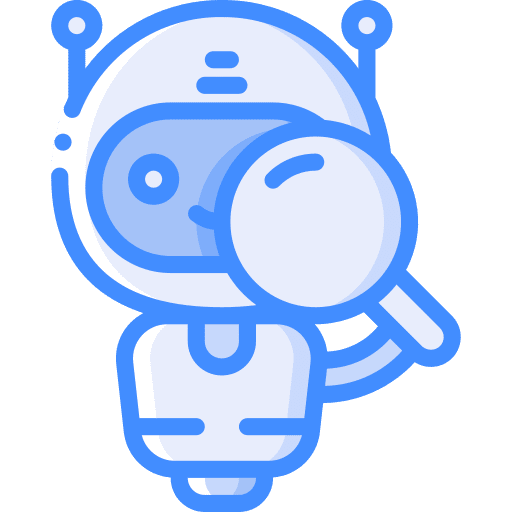 Bot communications look bot icon