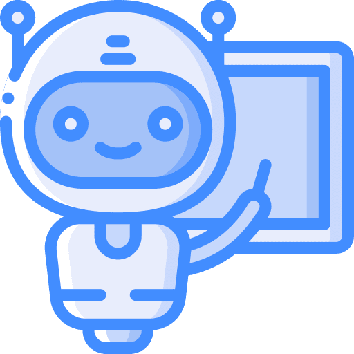 Bot point robot teach icon