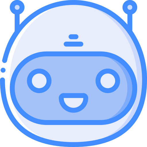Bot smile robot technology icon