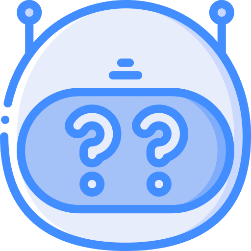 Bot face virtual technology icon Bot face virtual technology icon