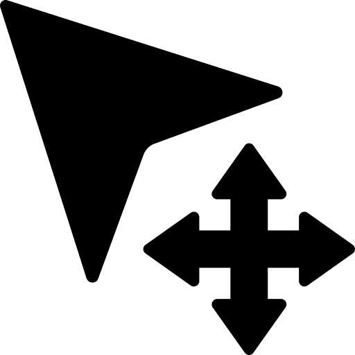 Cursor arrows scroll ui icon