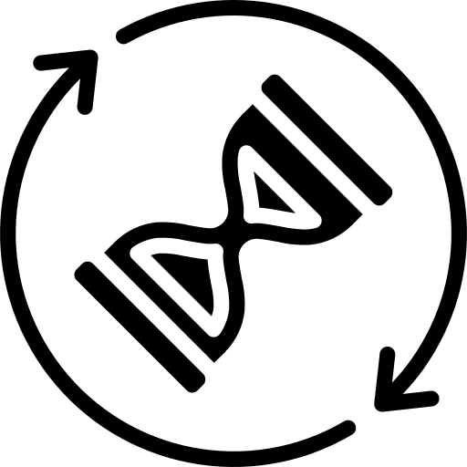 Hourglass sync timer load icon