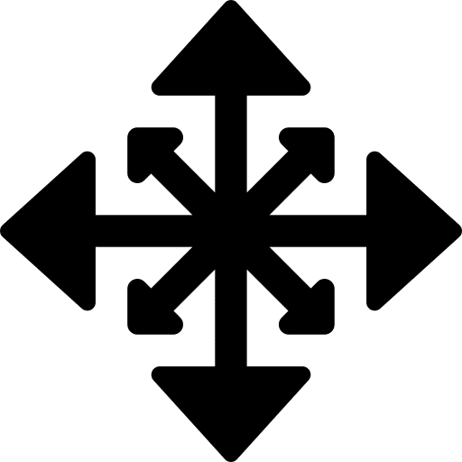 Arrows point ui move icon