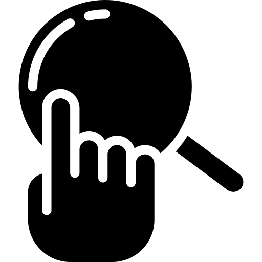 Search view look tap icon