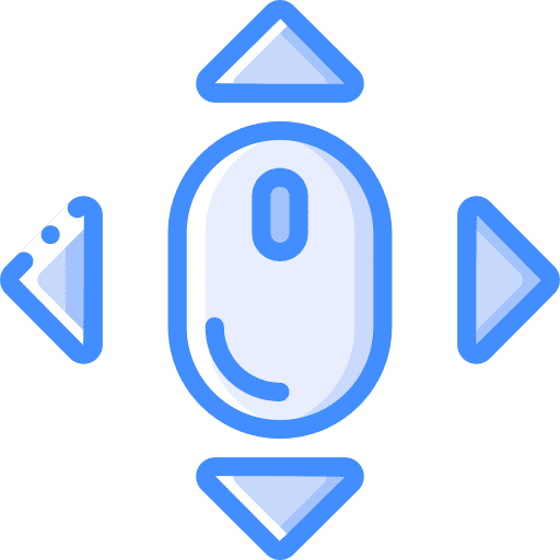 Mouse selector scroll arrows icon