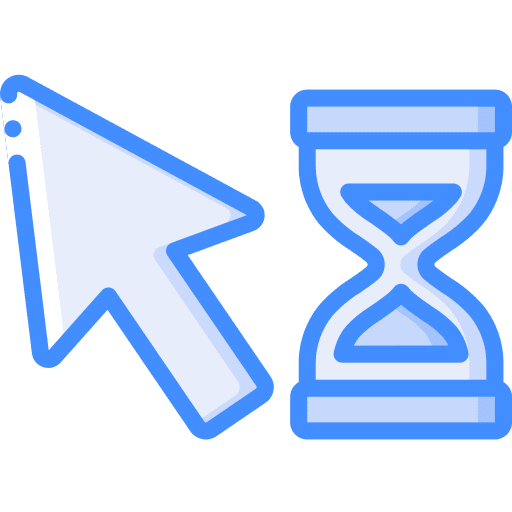 Hourglass time clock time and date icon