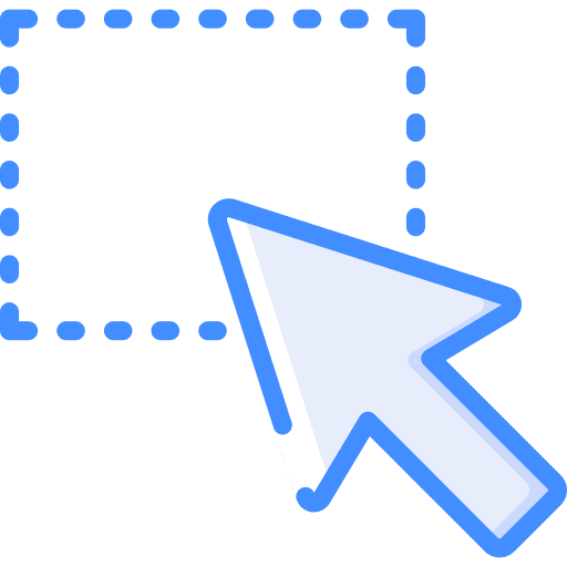 Selection clicker arrow pointer icon