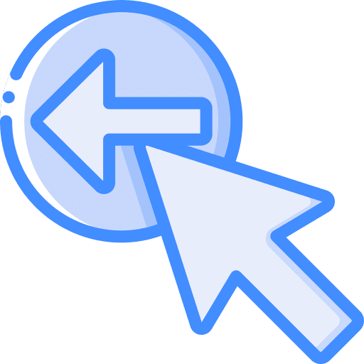 Back button mouse pointer icon