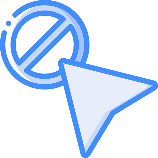 Block block arrow mouse icon