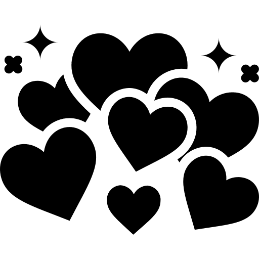 Hearts cute love overlay icon