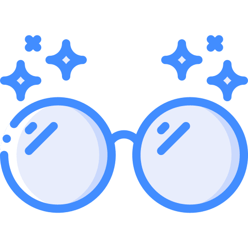 Glasses social media sparkle eyes icon