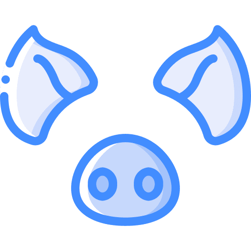 Pig animal filter photo icon