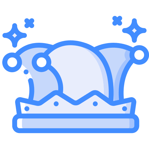 Jester party royal fun icon Jester party royal fun icon