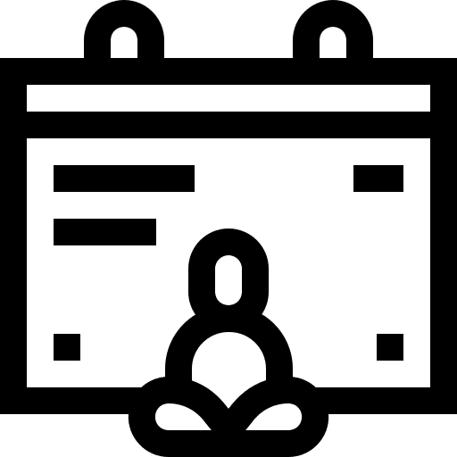 Calendar international day of yoga event day icon