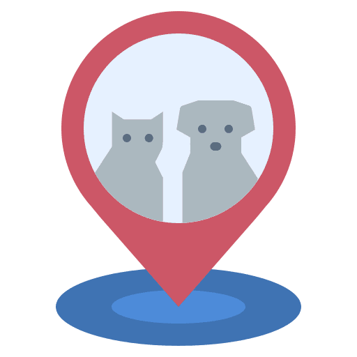 Location location cat dog icon