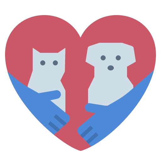 Pet care animals volunteer pet love icon