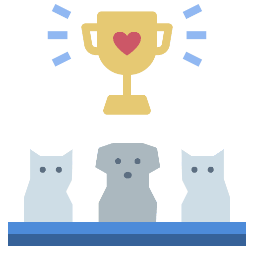 Contest competition pet fair icon Contest competition pet fair icon