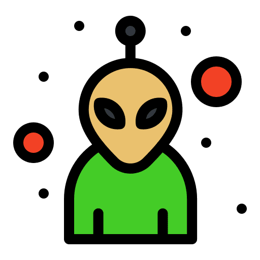 Alien avatar character spooky icon Alien avatar character spooky icon